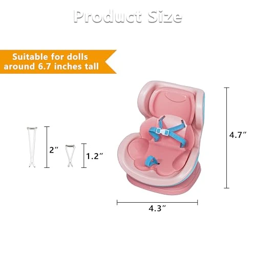 Doll Car Seat For Labubu Air Vent Clip And Desktop Stand, Cute And Functional Car Ornament For Doll Fans And Collectors,Magnetic Desktop Base 2 Doll Car Seat For Labubu Air Vent Clip And Desktop Stand, Cute And Functional Car Ornament For Doll Fans And Collectors,Magnetic Desktop Base - Image 2