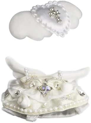 Cloth For 15cm & 17cm Doll,5-Piece Handcrafted Crochet Clothes Outfit For Doll(NO Doll) - Light Pink Clothes + Light Pink Bear-Shaped Velvet Hat + Glasses + Shoulder Bag + White Canvas Shoes 9 Cloth For 15cm & 17cm Doll,5-Piece Handcrafted Crochet Clothes Outfit For Doll(NO Doll) - Light Pink Clothes + Light Pink Bear-Shaped Velvet Hat + Glasses + Shoulder Bag + White Canvas Shoes - Image 9