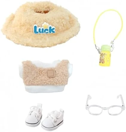 Clothes Set For Dolls Accessoriess (No Doll), Cute Kawaii Outfit Set 5 Pieces For 15cm 17cm Doll, Dress Up Doll Clothing Set Replacement With Hat Glasses Sweater Shoes 10 Clothes Set For Dolls Accessoriess (No Doll), Cute Kawaii Outfit Set 5 Pieces For 15cm 17cm Doll, Dress Up Doll Clothing Set Replacement With Hat Glasses Sweater Shoes - Image 10