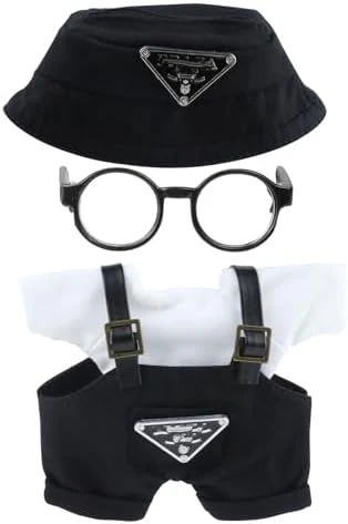 Doll Clothes (NO Doll) 17cm Pink Outfits For Dolls Elegant Black Dress Hair Clips Glasses And Bag Exquisite Clothes Accessories Compatible With Doll (NO Doll) (Style 5) 8 Doll Clothes (NO Doll) 17cm Pink Outfits For Dolls Elegant Black Dress Hair Clips Glasses And Bag Exquisite Clothes Accessories Compatible With Doll (NO Doll) (Style 5) - Image 8