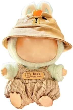 17cm Doll Clothes Suitable, Dolls Accessories Set Gift For Kids 1Hat+1Rompers No Doll TL700 (White) 4 17cm Doll Clothes Suitable, Dolls Accessories Set Gift For Kids 1Hat+1Rompers No Doll TL700 (White) - Image 4