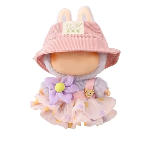 17cm Doll Clothes, Clothes For Dolls Outfit, Accessories For 17cm Dolls Clothes, Cute Bear Dress + Casual Hat, Stylish Adorable Dolls Clothes Accessories (No Doll) (Pink) 1 17cm Doll Clothes, Clothes For Dolls Outfit, Accessories For 17cm Dolls Clothes, Cute Bear Dress + Casual Hat, Stylish Adorable Dolls Clothes Accessories (No Doll) (Pink)