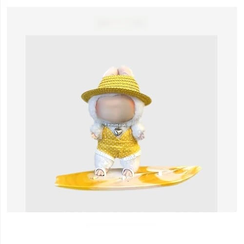 Pendant Button Knitted Sweater Labu Hat Replacement Kit (Yellow Polka Dot Swimsuit + Yellow Surfboard + Necklace + Yellow Straw Hat) 1 Pendant Button Knitted Sweater Labu Hat Replacement Kit (Yellow Polka Dot Swimsuit + Yellow Surfboard + Necklace + Yellow Straw Hat)