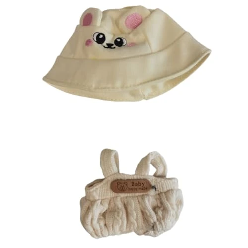 17cm Doll Clothes Suitable, Dolls Accessories Set Gift For Kids 1Hat+1Rompers No Doll TL700 (White) 1 17cm Doll Clothes Suitable, Dolls Accessories Set Gift For Kids 1Hat+1Rompers No Doll TL700 (White)