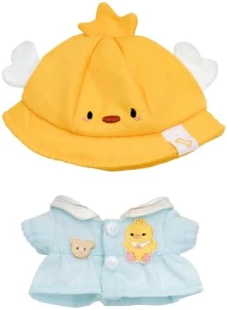 CALEMBOU Doll Clothes, 4 Inches Cute Macaron Animal Series Doll Clothes Suit For 10cm Plush Doll, Kawaii Doll Accessories Toys Gifts For Girls(Only Clothes) (Excited Duck) 7 CALEMBOU Doll Clothes, 4 Inches Cute Macaron Animal Series Doll Clothes Suit For 10cm Plush Doll, Kawaii Doll Accessories Toys Gifts For Girls(Only Clothes) (Excited Duck) - Image 7