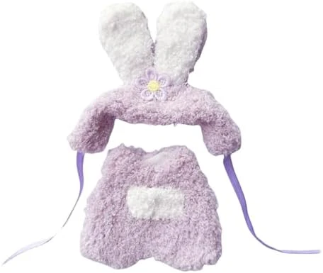 17cm Doll Clothes Set (No Doll Included), Overalls Set For 6.7inch Suit, Faking Animal Style Outfit Jumpsuit, Cute Fashion Dress Up Clothes Accessories For 1st/2nd/3rd Gen (Rabbit) 8 17cm Doll Clothes Set (No Doll Included), Overalls Set For 6.7inch Suit, Faking Animal Style Outfit Jumpsuit, Cute Fashion Dress Up Clothes Accessories For 1st/2nd/3rd Gen (Rabbit) - Image 8