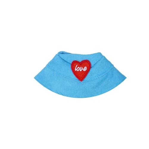 Navy Blue Corduroy Hat For La - 6.7in Labobo Collector's Doll Accessory With Embroidered Heart (Display Only, Not A Toy) 1 Navy Blue Corduroy Hat For La - 6.7in Labobo Collector's Doll Accessory With Embroidered Heart (Display Only, Not A Toy)