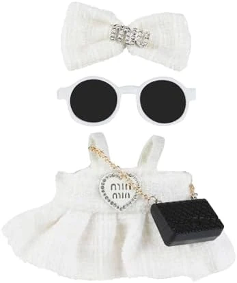 Doll Clothes (NO Doll) 17cm Pink Outfits For Dolls Elegant Black Dress Hair Clips Glasses And Bag Exquisite Clothes Accessories Compatible With Doll (NO Doll) (Style 5) 11 Doll Clothes (NO Doll) 17cm Pink Outfits For Dolls Elegant Black Dress Hair Clips Glasses And Bag Exquisite Clothes Accessories Compatible With Doll (NO Doll) (Style 5) - Image 11