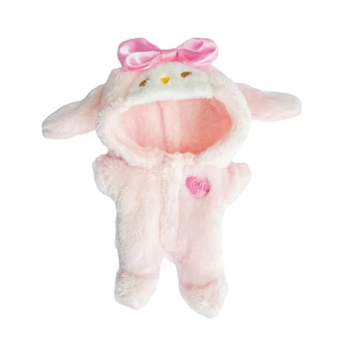 17cm Doll Clothes Set (No Doll Included), Overalls Set For 6.7inch Suit, Faking Animal Style Outfit Jumpsuit, Cute Fashion Dress Up Clothes Accessories For 1st/2nd/3rd Gen (Rabbit) 2 17cm Doll Clothes Set (No Doll Included), Overalls Set For 6.7inch Suit, Faking Animal Style Outfit Jumpsuit, Cute Fashion Dress Up Clothes Accessories For 1st/2nd/3rd Gen (Rabbit) - Image 2