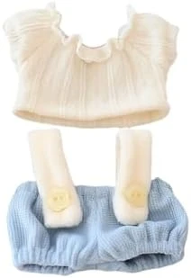 Clothes For Dolls Accessories (No Doll), Cute Outfit Set 3 Pieces Bib Pants Suitable For 15 & 17cm Doll Suit, Stylish Dress Up Overalls Doll Clothing Set Replacement With Hat Clothes Green 13 Clothes For Dolls Accessories (No Doll), Cute Outfit Set 3 Pieces Bib Pants Suitable For 15 & 17cm Doll Suit, Stylish Dress Up Overalls Doll Clothing Set Replacement With Hat Clothes Green - Image 13