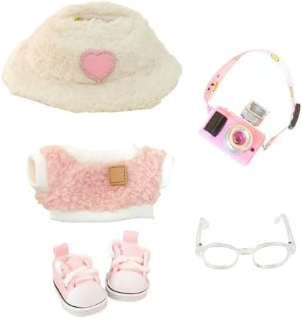 Clothes Set For Dolls Accessoriess (No Doll), Cute Kawaii Outfit Set 5 Pieces For 15cm 17cm Doll, Dress Up Doll Clothing Set Replacement With Hat Glasses Sweater Shoes 5 Clothes Set For Dolls Accessoriess (No Doll), Cute Kawaii Outfit Set 5 Pieces For 15cm 17cm Doll, Dress Up Doll Clothing Set Replacement With Hat Glasses Sweater Shoes - Image 5