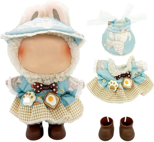 Clothes For Labubu - 5PC Set With Shoes For 6.7 Inches Doll, Premium Labubu Outfit With Accessories, Stylish Labubu Clothes For Doll (NO Doll)(LBB-61) 7 Clothes For Labubu - 5PC Set With Shoes For 6.7 Inches Doll, Premium Labubu Outfit With Accessories, Stylish Labubu Clothes For Doll (NO Doll)(LBB-61) - Image 7