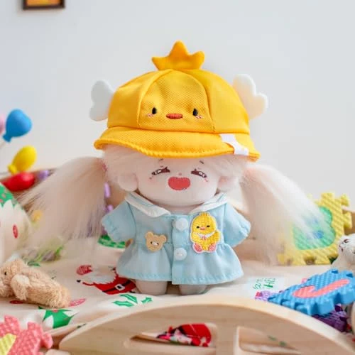 CALEMBOU Doll Clothes, 4 Inches Cute Macaron Animal Series Doll Clothes Suit For 10cm Plush Doll, Kawaii Doll Accessories Toys Gifts For Girls(Only Clothes) (Excited Duck) 3 CALEMBOU Doll Clothes, 4 Inches Cute Macaron Animal Series Doll Clothes Suit For 10cm Plush Doll, Kawaii Doll Accessories Toys Gifts For Girls(Only Clothes) (Excited Duck) - Image 3