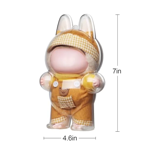 Protective Case & Clothes Set For Labubu: Snap-Seal Display Shell + Outfit For 6.7inch Figures (6.7 Inch) 2 Protective Case & Clothes Set For Labubu: Snap-Seal Display Shell + Outfit For 6.7inch Figures (6.7 Inch) - Image 2
