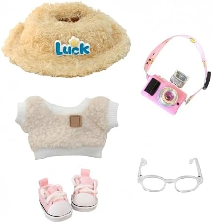 Clothes Set For Dolls Accessoriess (No Doll), Cute Kawaii Outfit Set 5 Pieces For 15cm 17cm Doll, Dress Up Doll Clothing Set Replacement With Hat Glasses Sweater Shoes 7 Clothes Set For Dolls Accessoriess (No Doll), Cute Kawaii Outfit Set 5 Pieces For 15cm 17cm Doll, Dress Up Doll Clothing Set Replacement With Hat Glasses Sweater Shoes - Image 7