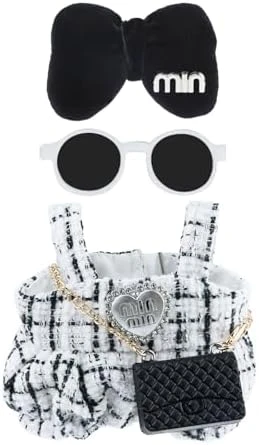 Doll Clothes (NO Doll) 17cm Pink Outfits For Dolls Elegant Black Dress Hair Clips Glasses And Bag Exquisite Clothes Accessories Compatible With Doll (NO Doll) (Style 5) 13 Doll Clothes (NO Doll) 17cm Pink Outfits For Dolls Elegant Black Dress Hair Clips Glasses And Bag Exquisite Clothes Accessories Compatible With Doll (NO Doll) (Style 5) - Image 13