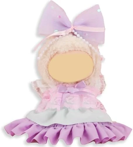 Doll Clothes For Labubu, 17cm/15cm Dolls Outfit Set , Luxury Chic Style High-End Fashion Suitable Doll Accessories (No Doll)(Purple) 9 Doll Clothes For Labubu, 17cm/15cm Dolls Outfit Set , Luxury Chic Style High-End Fashion Suitable Doll Accessories (No Doll)(Purple) - Image 9