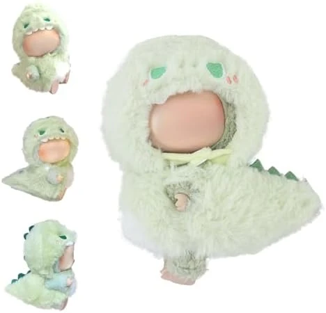 Clothes For Labubu Dolls - Cute Shark Outfit For 6.7 Inch (17cm) 1-Piece Marine-Themed Costume Accessory, Friends (Doll Not Included) - Perfect For Collectors And Dress-Up (Pink) 6 Clothes For Labubu Dolls - Cute Shark Outfit For 6.7 Inch (17cm) 1-Piece Marine-Themed Costume Accessory, Friends (Doll Not Included) - Perfect For Collectors And Dress-Up (Pink) - Image 6