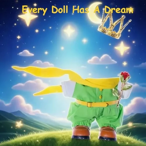 6PCS Princeling Doll Clothes Set For LABUBU Dolls – Green Suit With Crown, Yellow Scarf, Belt, Shoes & Rose Accessory – Fantasy Costume Outfit – Doll Not Included 2 6PCS Princeling Doll Clothes Set For LABUBU Dolls – Green Suit With Crown, Yellow Scarf, Belt, Shoes & Rose Accessory – Fantasy Costume Outfit – Doll Not Included - Image 2