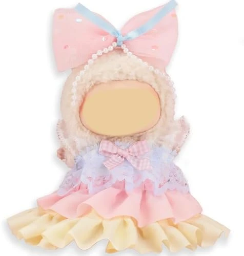 Doll Clothes For Labubu, 17cm/15cm Dolls Outfit Set , Luxury Chic Style High-End Fashion Suitable Doll Accessories (No Doll)(Purple) 7 Doll Clothes For Labubu, 17cm/15cm Dolls Outfit Set , Luxury Chic Style High-End Fashion Suitable Doll Accessories (No Doll)(Purple) - Image 7