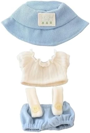 Clothes For Dolls Accessories (No Doll), Cute Outfit Set 3 Pieces Bib Pants Suitable For 15 & 17cm Doll Suit, Stylish Dress Up Overalls Doll Clothing Set Replacement With Hat Clothes Green 14 Clothes For Dolls Accessories (No Doll), Cute Outfit Set 3 Pieces Bib Pants Suitable For 15 & 17cm Doll Suit, Stylish Dress Up Overalls Doll Clothing Set Replacement With Hat Clothes Green - Image 14