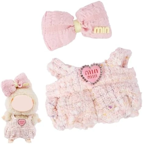 17cm Clothes Set For Doll (4Pcs) , Handcrafted Dress Up Unique Overalls Set & Style Hat Cute Clothes For Labubu Accessories Suit, Cute Clothes For Pop Mart Doll Not Included 7 17cm Clothes Set For Doll (4Pcs) , Handcrafted Dress Up Unique Overalls Set & Style Hat Cute Clothes For Labubu Accessories Suit, Cute Clothes For Pop Mart Doll Not Included - Image 7