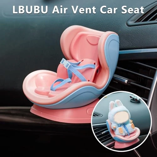Doll Car Seat For Labubu Air Vent Clip And Desktop Stand, Cute And Functional Car Ornament For Doll Fans And Collectors,Magnetic Desktop Base 4 Doll Car Seat For Labubu Air Vent Clip And Desktop Stand, Cute And Functional Car Ornament For Doll Fans And Collectors,Magnetic Desktop Base - Image 4