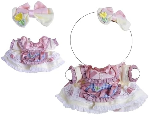 6PCS Princeling Doll Clothes Set For LABUBU Dolls – Green Suit With Crown, Yellow Scarf, Belt, Shoes & Rose Accessory – Fantasy Costume Outfit – Doll Not Included 12 6PCS Princeling Doll Clothes Set For LABUBU Dolls – Green Suit With Crown, Yellow Scarf, Belt, Shoes & Rose Accessory – Fantasy Costume Outfit – Doll Not Included - Image 12