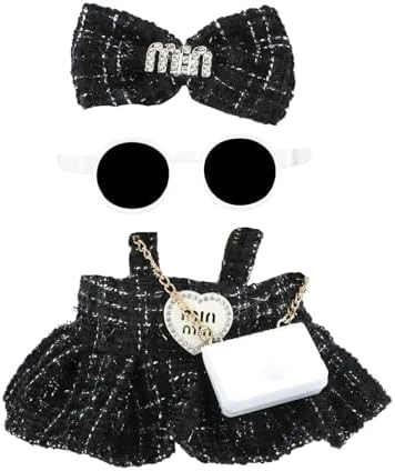 Doll Clothes (NO Doll) 17cm Pink Outfits For Dolls Elegant Black Dress Hair Clips Glasses And Bag Exquisite Clothes Accessories Compatible With Doll (NO Doll) (Style 5) 10 Doll Clothes (NO Doll) 17cm Pink Outfits For Dolls Elegant Black Dress Hair Clips Glasses And Bag Exquisite Clothes Accessories Compatible With Doll (NO Doll) (Style 5) - Image 10