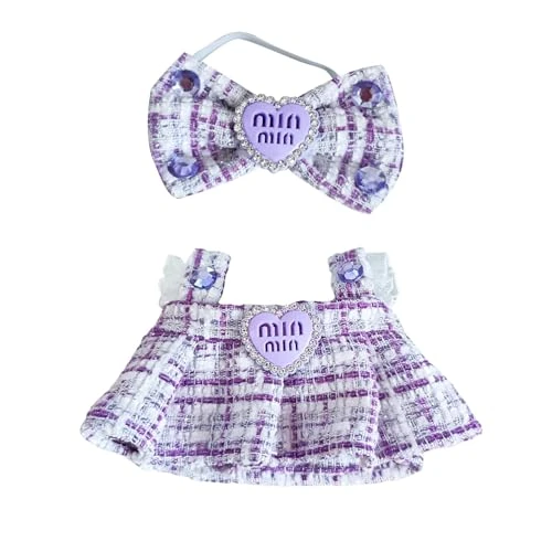 Doll Outfit Set For 17cm Dolls, 2 Piece Clothes Set For Doll, Premium Fashion Dresses For Dolls Accessories Suit (NO Doll) (Purple) 1 Doll Outfit Set For 17cm Dolls, 2 Piece Clothes Set For Doll, Premium Fashion Dresses For Dolls Accessories Suit (NO Doll) (Purple)