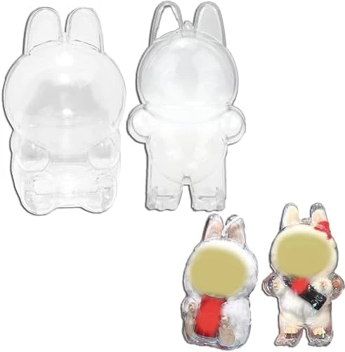 Protective Case Cover For LABUBU Cola Stand, Clear Acrylic Display Box Hard Case Accessories With Silicone Strap For The Monsters LABUBU Cola Series Surprise Shake - Cola Stand (Cola Stand) 3 Protective Case Cover For LABUBU Cola Stand, Clear Acrylic Display Box Hard Case Accessories With Silicone Strap For The Monsters LABUBU Cola Series Surprise Shake - Cola Stand (Cola Stand) - Image 3