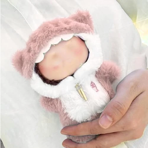 Clothes For Labubu Dolls - Cute Shark Outfit For 6.7 Inch (17cm) 1-Piece Marine-Themed Costume Accessory, Friends (Doll Not Included) - Perfect For Collectors And Dress-Up (Pink) 1 Clothes For Labubu Dolls - Cute Shark Outfit For 6.7 Inch (17cm) 1-Piece Marine-Themed Costume Accessory, Friends (Doll Not Included) - Perfect For Collectors And Dress-Up (Pink)