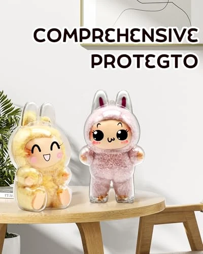 Protective Case For LABUBU, 1PC Standing & 1PC Sitting Acrylic Display Acrylic Cover Accessories For Collecting And Doll Keychains (Doll Not Included, 1PC Standing & 1PC Sitting) 6 Protective Case For LABUBU, 1PC Standing & 1PC Sitting Acrylic Display Acrylic Cover Accessories For Collecting And Doll Keychains (Doll Not Included, 1PC Standing & 1PC Sitting) - Image 6