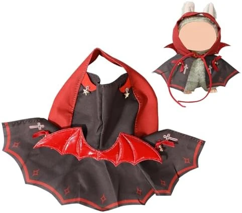 17CM Doll Clothes Set, Hat Overalls Accessories Suit Funny Cute Set Compatible For Standing/Sitting LABUBU Or Any 17cm/6.7inch Doll (Christmas Deer Jumpsuit) 9 17CM Doll Clothes Set, Hat Overalls Accessories Suit Funny Cute Set Compatible For Standing/Sitting LABUBU Or Any 17cm/6.7inch Doll (Christmas Deer Jumpsuit) - Image 9