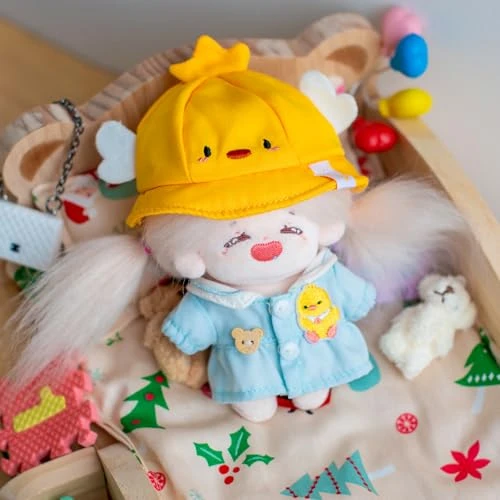 CALEMBOU Doll Clothes, 4 Inches Cute Macaron Animal Series Doll Clothes Suit For 10cm Plush Doll, Kawaii Doll Accessories Toys Gifts For Girls(Only Clothes) (Excited Duck) 2 CALEMBOU Doll Clothes, 4 Inches Cute Macaron Animal Series Doll Clothes Suit For 10cm Plush Doll, Kawaii Doll Accessories Toys Gifts For Girls(Only Clothes) (Excited Duck) - Image 2