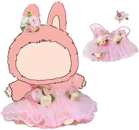 17cm Doll Clothes Set, Sweet Dress Outfit Set For 6.7inch Doll Suit, Fashion Chic & Accessories For Doll 1st/2nd/3rd 5 17cm Doll Clothes Set, Sweet Dress Outfit Set For 6.7inch Doll Suit, Fashion Chic & Accessories For Doll 1st/2nd/3rd - Image 5