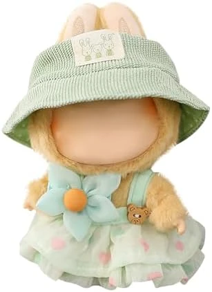 17cm Doll Clothes, Clothes For Dolls Outfit, Accessories For 17cm Dolls Clothes, Cute Bear Dress + Casual Hat, Stylish Adorable Dolls Clothes Accessories (No Doll) (Pink) 5 17cm Doll Clothes, Clothes For Dolls Outfit, Accessories For 17cm Dolls Clothes, Cute Bear Dress + Casual Hat, Stylish Adorable Dolls Clothes Accessories (No Doll) (Pink) - Image 5
