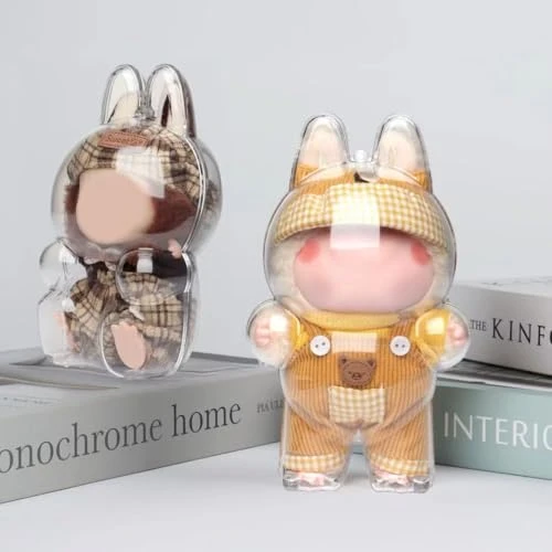 Protective Case & Clothes Set For Labubu: Snap-Seal Display Shell + Outfit For 6.7inch Figures (6.7 Inch) 5 Protective Case & Clothes Set For Labubu: Snap-Seal Display Shell + Outfit For 6.7inch Figures (6.7 Inch) - Image 5