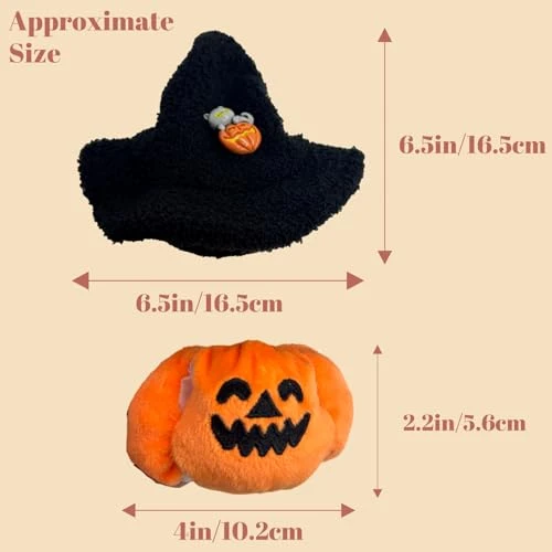 Clothes For 17cm Doll(Clothes Only) – 2-Piece Set Cute Pumpkin Outfit And Witch Hat For A Spooky Halloween Dressed-Up Look – Fashion Handmade Accessories For Doll 5 Clothes For 17cm Doll(Clothes Only) – 2-Piece Set Cute Pumpkin Outfit And Witch Hat For A Spooky Halloween Dressed-Up Look – Fashion Handmade Accessories For Doll - Image 5