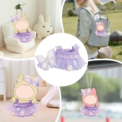 17cm Doll Clothes Set, Sweet Dress Outfit Set For 6.7inch Doll Suit, Fashion Chic & Accessories For Doll 1st/2nd/3rd 3 17cm Doll Clothes Set, Sweet Dress Outfit Set For 6.7inch Doll Suit, Fashion Chic & Accessories For Doll 1st/2nd/3rd - Image 3