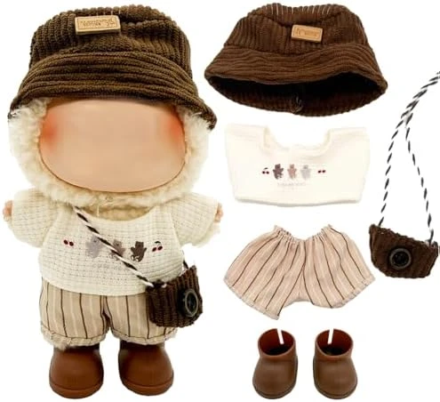 Clothes For Labubu - 5PC Set With Shoes For 6.7 Inches Doll, Premium Labubu Outfit With Accessories, Stylish Labubu Clothes For Doll (NO Doll)(LBB-61) 9 Clothes For Labubu - 5PC Set With Shoes For 6.7 Inches Doll, Premium Labubu Outfit With Accessories, Stylish Labubu Clothes For Doll (NO Doll)(LBB-61) - Image 9