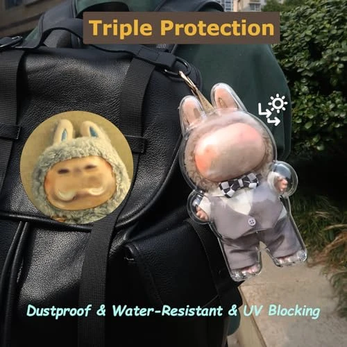 2Pcs Protective Case For LABUBU The Monsters Exciting Macaron & Big Into Energy - Clear Display Case, Dustproof Acrylic Cover For Standing Figures (Doll Not Included) 2 2Pcs Protective Case For LABUBU The Monsters Exciting Macaron & Big Into Energy - Clear Display Case, Dustproof Acrylic Cover For Standing Figures (Doll Not Included) - Image 2