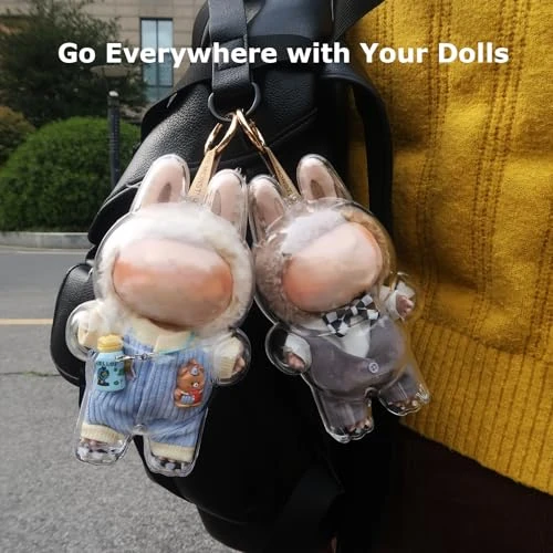 2Pcs Protective Case For LABUBU The Monsters Exciting Macaron & Big Into Energy - Clear Display Case, Dustproof Acrylic Cover For Standing Figures (Doll Not Included) 3 2Pcs Protective Case For LABUBU The Monsters Exciting Macaron & Big Into Energy - Clear Display Case, Dustproof Acrylic Cover For Standing Figures (Doll Not Included) - Image 3