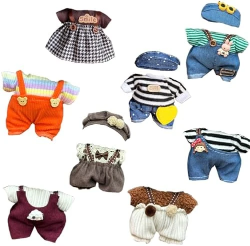 Doll Clothes For Doll, 6 Pack Outfits For 17cm Doll, Perfect For Play & Display, Doll Accessories For Collectors (No Dolls) (Set 3) 14 Doll Clothes For Doll, 6 Pack Outfits For 17cm Doll, Perfect For Play & Display, Doll Accessories For Collectors (No Dolls) (Set 3) - Image 14